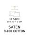 Satin 100% Cotton Oxford Pillowcase Set of 2 Brown - 2