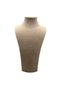Suede Fabric Elisia Mannequin Brown Color 32/15 cm Necklace Choker Jewelry Display Manikin - 2
