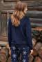 Women's Winter New Year Pajamas Set Navy Blue Super Soft New Year Christmas Christmas - 3