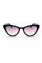 Tascono Unisex Black Lilac Gradient Glass Sunglasses - 4