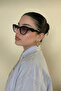 Tascono Unisex Black Lilac Gradient Glass Sunglasses - 2