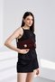 Lauren City Baguette Bag Burgundy - 4