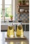 Marble Oil Pot with Six Balls Gold Marble 13*27 Base Stylish Presentation Stand Decorative Oil Pot Not Included - 4