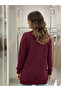 Women's Circular Neck Tunic with Slit and Bow Detail - 2