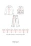 Bow Detailed Muslin Vest with Comfortable Cut Pants 3-Piece Holiday Set for Girls - Top and Bottom Set Cream - 8
