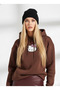Women's Hooded three-thread hello kitty b Printed soft touch cotton-lined long sleeve sweatshirt - 2
