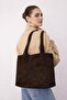 Premium Genuine Original Leather Suede Women's Hand and Shoulder Bag - 7