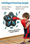 Music Boxing Machine Multifunctional Wall Mounted Punching Pad with LED Lights, Bluetooth - 3
