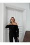 New Season Women's Modal Fabric Loose Off-Shoulder Blouse and Trousers Two-Piece Suit 0059 - 3