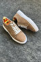 Beige Nubuck Leather Sneakers - Beige Sneakers