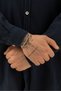 Elnovar Men's Silver Color Special Design Italian Patterned Crushed Steel Bracelet - 4