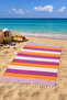 100% Natural Cotton Colorloop Peshtemal Bath Towel Turkish Towel Bathhouse Beach Towel - 2