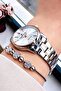 Original Women Wristwatch 3 Atm Water Resistant Silver Rose Steel Band Gift Bracelet Dkby2010C8 - 7
