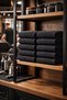 8-Piece Black Barber Towel 50X90 cm |   Cotton, Stain-Resistant, Professional Hairdressing Towel Set - 2