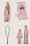 Prayer Set / Worship Set - Prayer Set, Prayer Mat with Moon, Star and Kaaba Patterns, Rosary