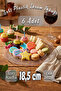 18cm 6 Pieces Hard Plastic Mica Presentation Serving Plate Soup Fruit Appetizer Salad Dessert Plate Snack Bowl
