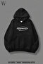 Unisex Reverse Stone Printed Oversized Hooded Sweatshirt Winter