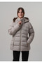 Hooded Ribbed Women's Puffer Jacket Hande - 2
