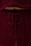 Burgundy Macey Crochet Crop Set 9882 R2-J-K3 - 6
