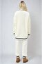 Ecru Lunadel Knitwear Cardigan Pants Set 9974 - 6