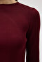Burgundy Maje Back Chain Detail Skirt Blouse Set 9884 R2-K-K3 - 4