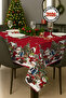 Christmas Tablecloth New Year's Eve- 5D Digital Design Special Weaving Merry Christmas Red - 6