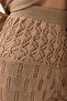 Beige Bridget Lace-Like Knit Long Cardigan Suit 9881 - 8