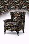 Feather patterned digital print upholstery fabric
