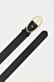 Leather-Look Women's Belt with Oval Buckle - 5