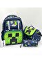 Elementary School Bag with Waterproof Fabric Cover, Orthopedic Back Support, Foil Lunch Box and Pen Holder
