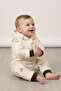 Winter, Thick Plush, Hooded , Zippered Baby Boy Jumpsuit, Welsoft Fabric - 2