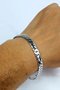 Scrunch Wicker Flat Snake Model Women Men Steel Bracelet Imprint Scb18 - 2