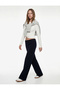 High Waist Modal Blend Lace-Up Waistband Spanish Flare Sports Sweatpants - 2