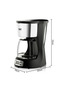 Coffee Maker 1000W | Drip Coffee Machine with 1.5L Glass Carafe & Digital Timer - 6