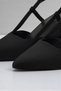 Women's Black Buckle Detailed Evening Dress Sitiletto Classic Heeled Shoes - 2