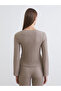 V-Neck Tie-Up Textured Blouse - 5