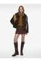 Long Sleeve Classic Collar Pocket Detailed Oversize Zippered Jacket - 2