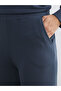 Two Mt Shop Quality Lcw Everyday Navy Blue Interlock Plain Standard & Regular Women's Sweatpants - 3