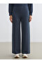 Two Mt Shop Quality Lcw Everyday Navy Blue Interlock Plain Standard & Regular Women's Sweatpants - 2