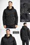 معطف رجالي ذو قصة ضيقة مقاس كبير BATTAL SOFTSHELL K بغطاء رأس مع فليس داخلي (XL - 5XL) - 5