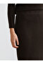 Elastic Waist Knitted Skirt - 3