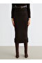 Elastic Waist Knitted Skirt - 2