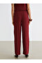 Elastic Waist Textured Women's Trousers - 5
