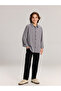 Long Sleeve Plaid Boy's Shirt - 2