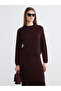 Crew Neck Self Patterned Women's Knitwear Sweater