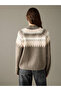 Vizyon New Season Half Turtleneck Patterned Women's Knitwear Sweater - 7