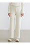 Two Mt Shop Quality Lcw Everyday Beige Ribbed Straight Slim & Slim Women's Sweatpants - 2