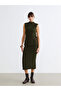 Esvab • Modern & Distinctive Half Fisherman Roba Collar Women's Knitwear Sleeveless Sweater - 3
