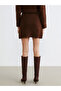 Özmarka New Season Elastic Waist Knitwear Mini Skirt - 4