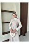 Zircon Stone Detailed Vintage Double Women's Set - 4